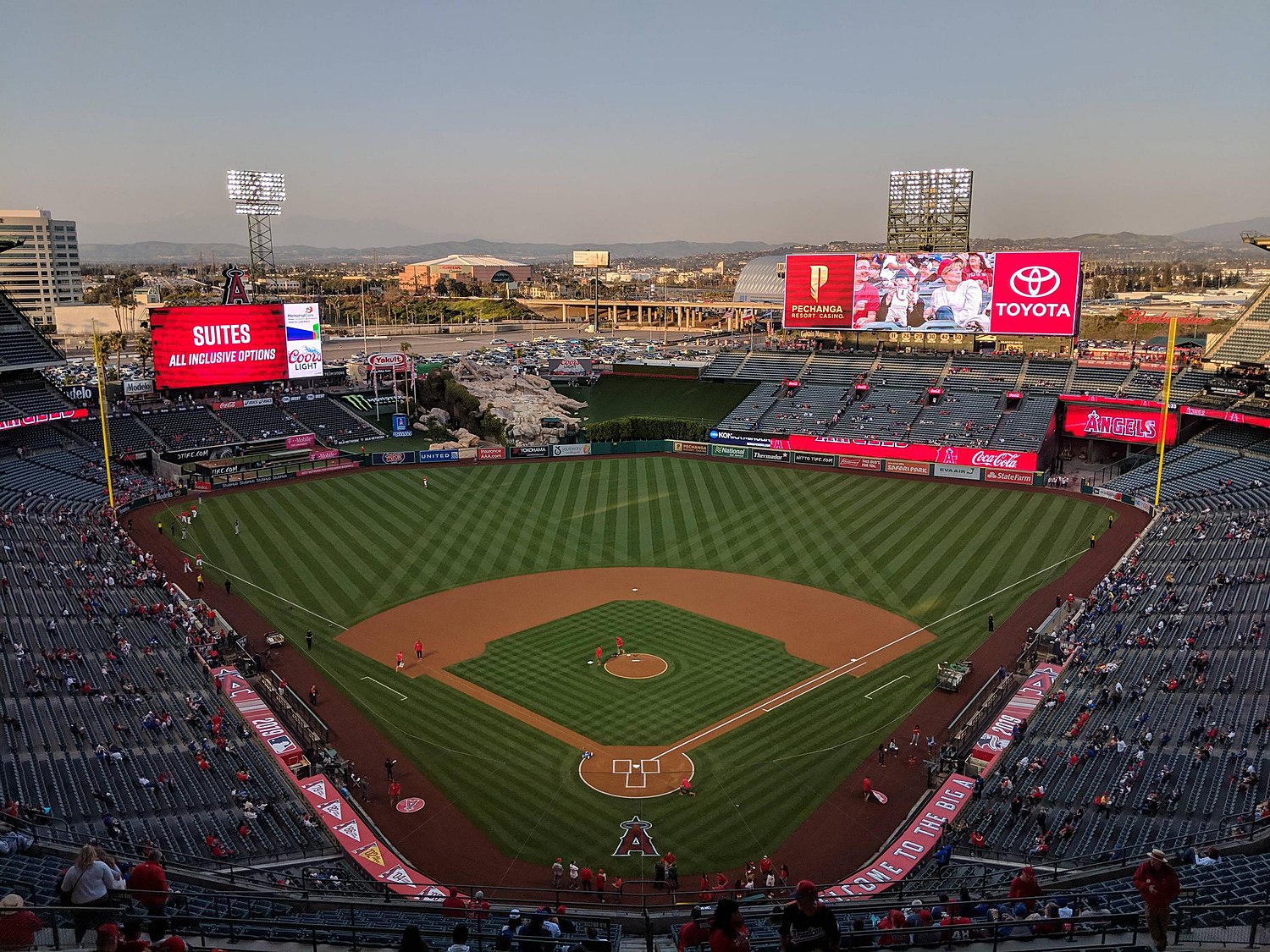 Anaheim 10, A large bleacher section sits in the right fiel…