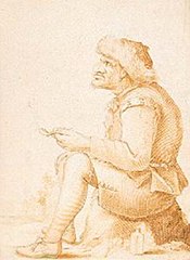Seated Peasant, Smoking a Pipe