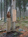 Čeština: Areál lesních her, naučná stezka u obce Stožec v okrese Prachatice, jejímž symbolem je puštík bělavý. English: Areál lesních her (Area of Forest Games) is an educational trail near the municipality of Stožec, Prachatice District, South Bohemian Region, Czech Republic. Its symbol is the Strix uralensis.