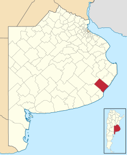 location of Mar Chiquita in Buenos Aires Province