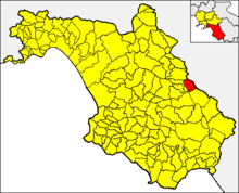 Localisation de Atena Lucana