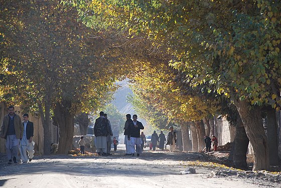 Avenue in Faizabad, Badakhshan Province, Afghanistan (2009)