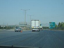 Moottoritie 31:stä Turkissa, toiseen suuntaan.