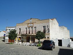 Town hall of Santa Marta de Magasca, province of Cáceres, Spain.