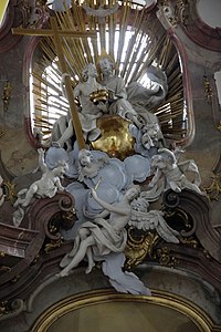 Holy Trinity above the altar