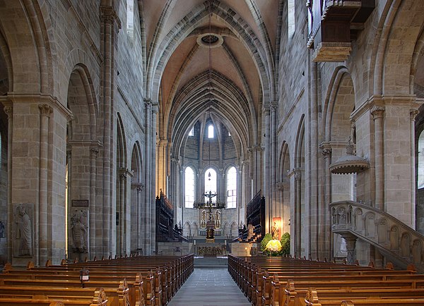 The nave of Bamberg Cathedral