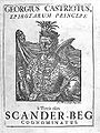 Skanderbeg, Engraving 1743