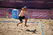 Deutsch: Beachhandball bei den Olympischen Jugendspielen 2018; Tag 4, 10. Oktober 2018; Jungs, Vorrunde, Gruppe B - Italien-Argentinien 1:2 English: Beach handball at the 2018 Summer Youth Olympics at 10 October 2018 – Boys Preliminary Round Group B‎ – Italy-Argentina 1:2