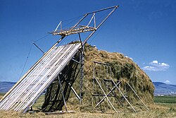 A beaverslide with a full stack of hay. Beaverslide.jpg