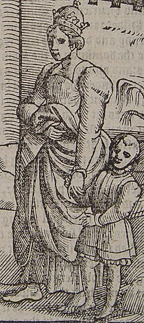 Bertha of Savoy, the Holy Roman Empress, was dong a penance barefoot.jpg