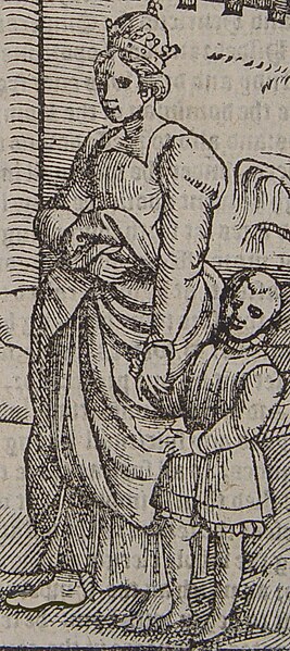 File:Bertha of Savoy, the Holy Roman Empress, was dong a penance barefoot.jpg