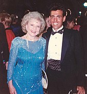Betty White with Jim Turilli at the 1988 Emmy Awards