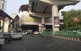 <span class="mw-page-title-main">Bhootnath Market metro station</span> Bhootanth Market is a Lucknow Metro station in Lucknow