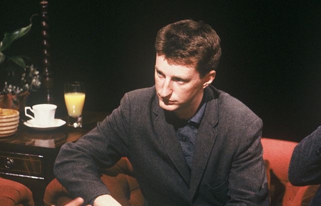 Billy Bragg appearing on After Dark on 12 June 1987