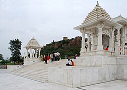 white marble Hindu temple