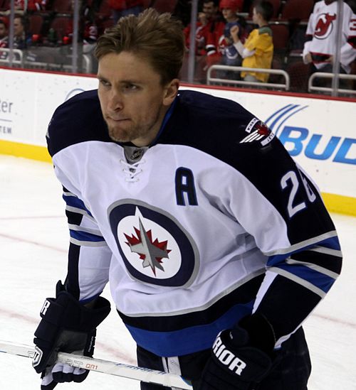 Wheeler with the Winnipeg Jets in 2014