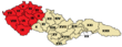 Böhmen hervorgehoben - Wahlkreise (Abgeordnetenkammer) in der Tschechoslowakei 1925, 1929, 1935 (nummeriert).png