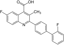 Structural formula of brequinar sodium salt hydrate