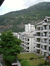 Modern apartment buildings in Brig Brig, Wallis, Belalp, Switzerland 014.jpg