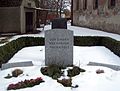 Gedenkstein auf dem Friedhof in Butzow, Gemeinde Beetzseeheide, Landkreis Potsdam-Mittelmark