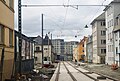 English: The Bergen Light Rail system under construction in Bjørnsonsgate in Årstad borough, Bergen, Norway.