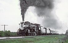 CB&Q No. 4960 pulling an excursion from Kings to Holcomb, Illinois, in August 1965 CB&Q O1-A between Kings, Ill. and Holcomb, Ill. in August, 1965.jpg