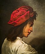 Ca 'Rezzonico - Testa di giovane con berretto (инв. 072) - Pietro della Vecchia.jpg