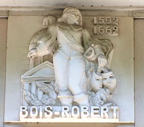 Caen hôtel Malherbe bas-relief Bois-Robert.JPG