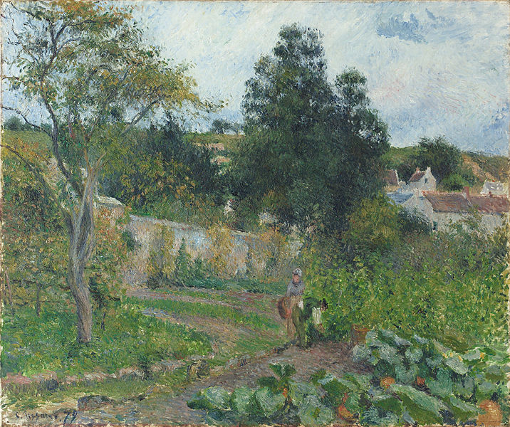File:Camille Pissarro Jardin potager à l’Ermitage Pontoise.jpg