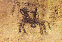 Cave painting in Doushe cave, Lorestan Cave painting in Doushe cave, Lorstan, Iran, 8th millennium BC.JPG