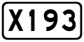 China County Road X193.svg