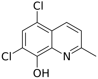 <span class="mw-page-title-main">Chlorquinaldol</span> Chemical compound