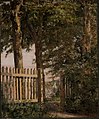 Christen Købke - The Garden Gate of the Artist's Home at Blegdammen - KMS6827 - Statens Museum for Kunst.jpg