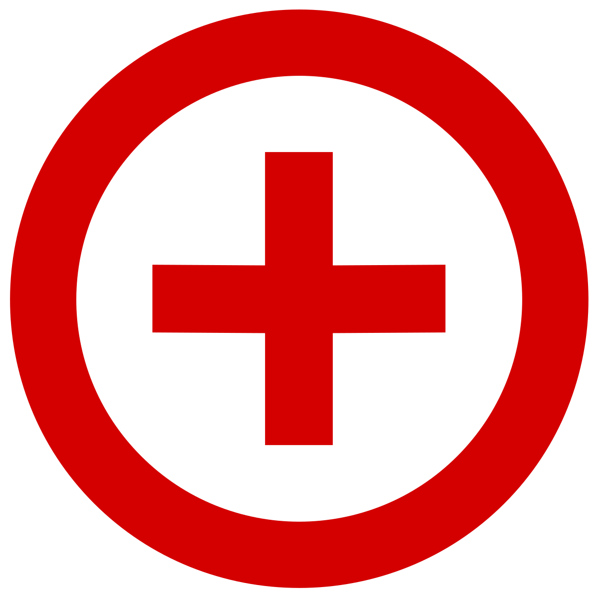 red plus symbol