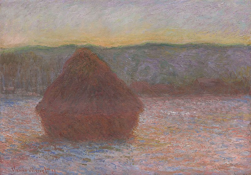 File:Claude Monet - Stack of Wheat (Thaw, Sunset) - 1983.166 - Art Institute of Chicago.jpg