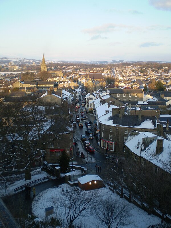 Clitheroe's main shopping street