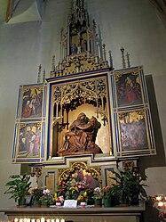 Gothic revival altar of the Pietà