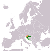 Location map for Croatia and Slovenia.