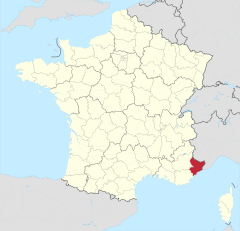 Alpes-Maritimesの位置
