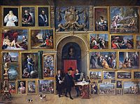 Gallery of the Archduke Leopold Wilhelm in Brussels; by David Teniers the Younger, 1651