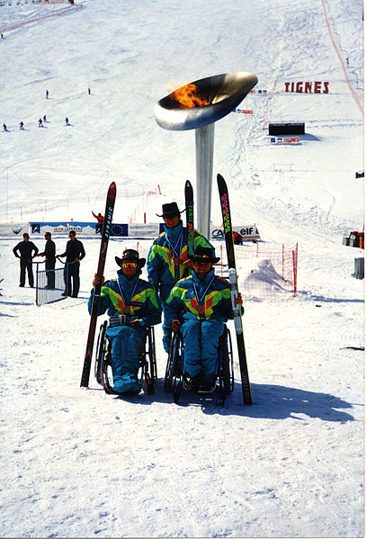 File:Ddmm92 - Albertville Winter Paralympic Games, Australian medallists -3b- scanned photo.jpg