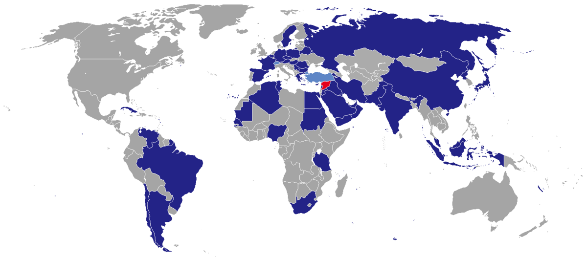 قائمة البعثات الدبلوماسية السورية ويكيبيديا