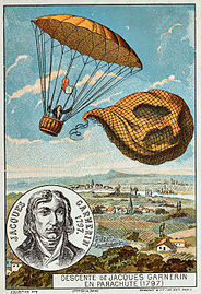 Descente de Jacques Garnerin en parachute (1797)