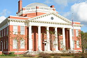 Effingham County Courthouse in Springfield, Georgia, US. On the National Register of Historic Places This is an image of a place or building that is listed on the National Register of Historic Places in the United States of America. Its reference number is 80001016. .