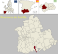 Розташування муніципалітету Ель-Короніль у провінції Севілья