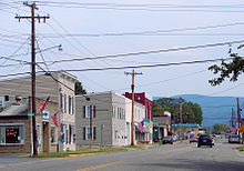 Elkton with the Blue Ridge Mountains in the background Elkton VA 2.JPG