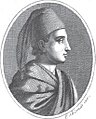 Elpide, o Elphe o Elpis (V secolo d.C.-504) poêta e mogê de Severinus Boethius, ràmmo, 1819