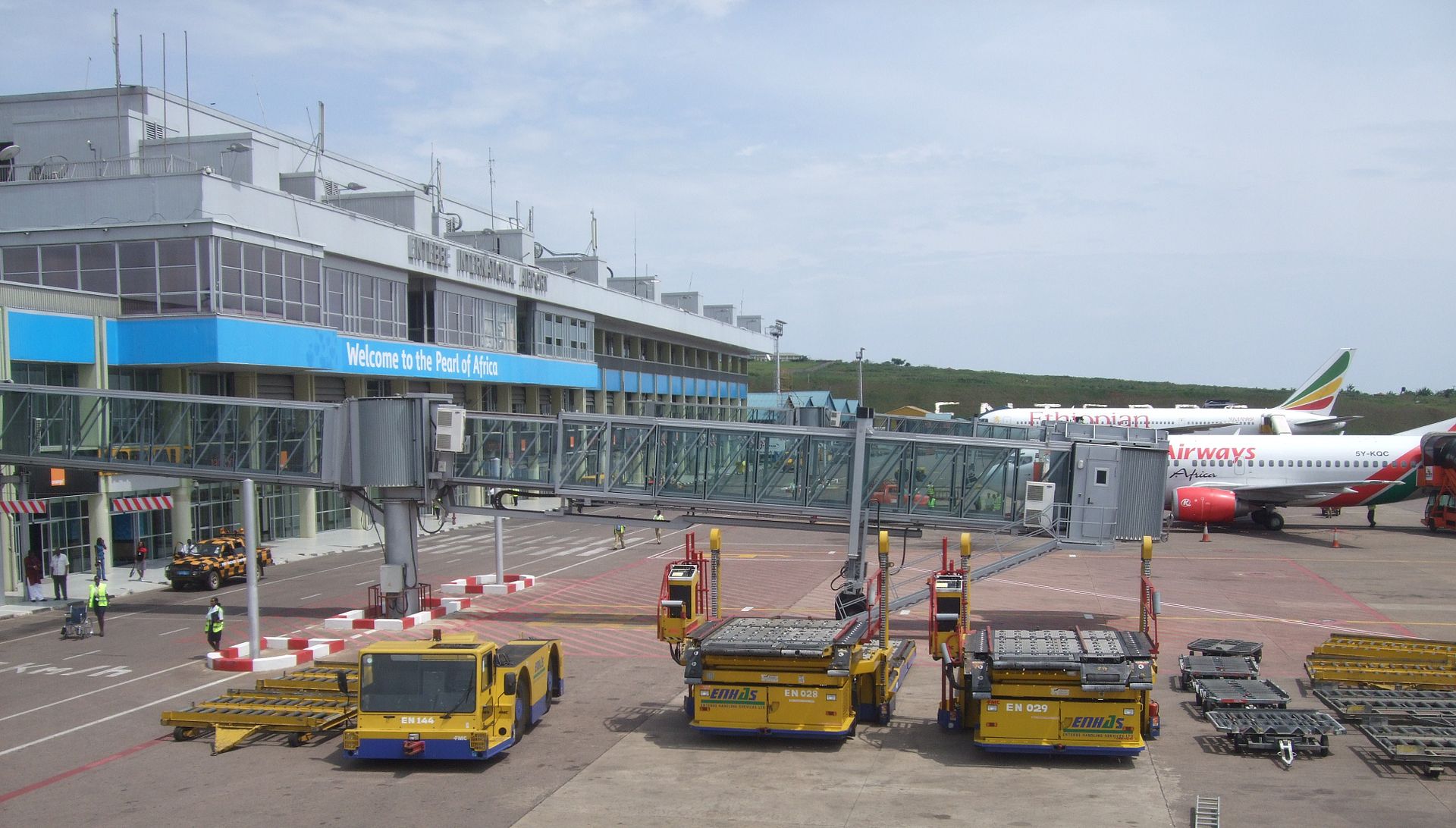 Entebbe International Airport near Najjera