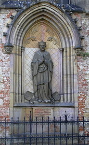 Epitaf kardinála Sommerau Beckha na východní straně kostela sv. Mořice v Kroměříži