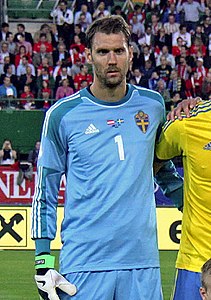 FIFA World Cup-qualification 2014 - Austria vs Sweden 2013-06-07 (003) - Andreas Isaksson (edited).jpg